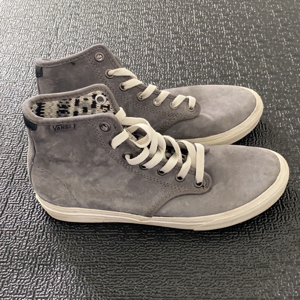 Vans Grey High-Tops With Pattern Inside - image 1